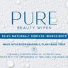 Pure Beauty Wipes - 99.8% Natural Biodegradable Pack with 100