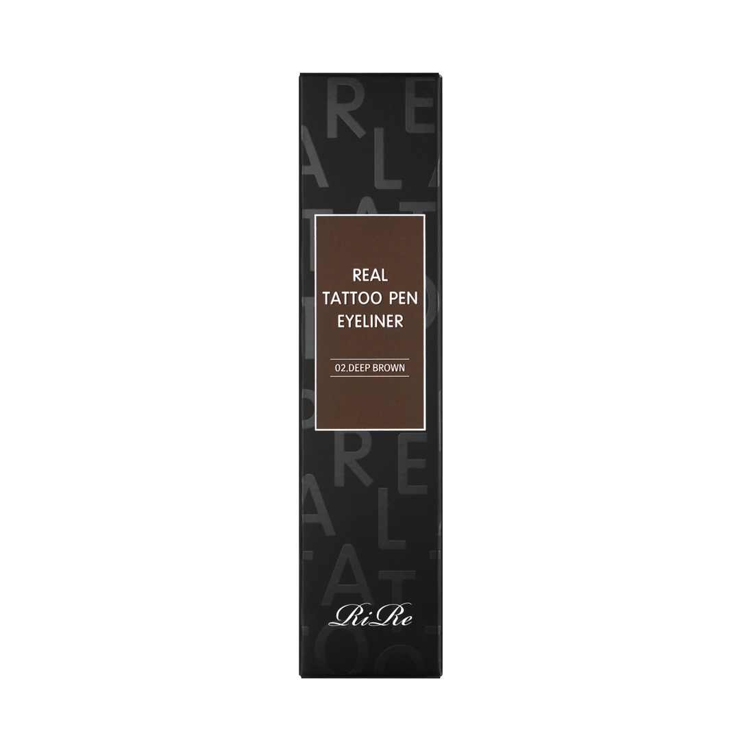RiRe Real Tattoo Pen Eyeliner 02.Deep Brown 0.8ml *Product expires 2/2025