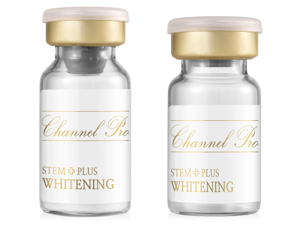 Channel Pro Stem Plus Whitening w/ 33% Exosomes Box w/ 5 Vials *Solvent from McCosmetics Serum Solution