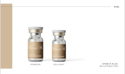 Channel Pro Stem Plus Rejuvenation w/ 33% Exosomes Box w/ 5 Vials *Product expires 7/2026 *Solvent from McCosmetics Serum Solution - Image 2