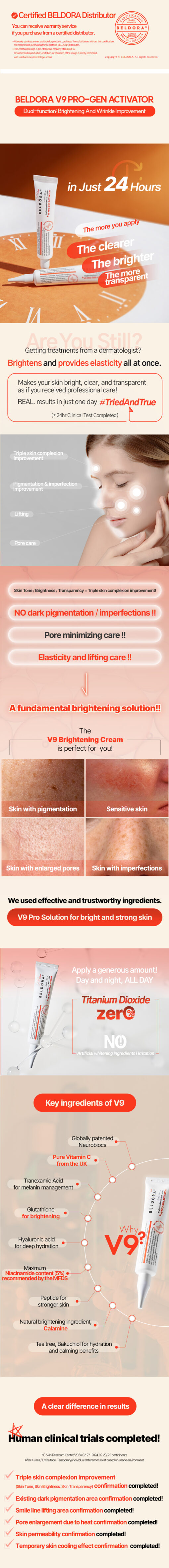 Beldora +V9 Pro-Gen Activator Brightening Expert +Anti-Wrinkle - Image 3