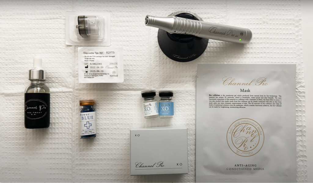 Channel Pro, microneedling, microchanneling, exosomes protocol demo
