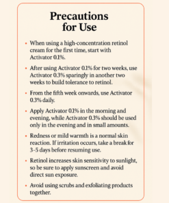 Beldora retinol Precautions