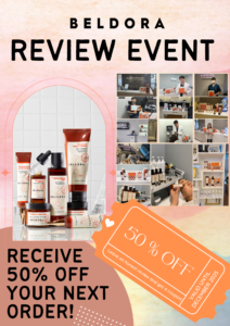 Beldora retinol, brightening skin care products review event!