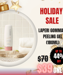 Laperi Gommage Peeling Gel (140ml)_Black Friday Sale Laperi is a professional aesthetic skincare brand that captures the safe, stable, pure, and harmless energy of nature. Elevate your skin’s natural power with Laperi’s professional skincare solutions. Laperi Gommage Peeling Gel (140ml) 1.Double Exfoliation Power Combines gommage and gentle scrub to effectively remove not just dead skin cells but also impurities deep within the pores 2. Nutrient-Rich Botanicals Infused with extracts from leaves, fruits, and seeds to deliver essential hydration and nourishment for a clear, glowing complexion. 3. Radiant Glass Skin Smoothes skin texture and evens out skin tone, leaving your skin visibly luminous and dewy. Ingredients : Purified Water, Cellulose, Denatured Alcohol, 1,2-Hexanediol, Methylpropanediol, Sweet Almond Seed Cake, Cocoa Seed Extract, Fig Extract, Scutellaria Baicalensis Root Extract (Golden Root Extract), Blue Agave Leaf Extract, Sage Leaf/Fruit/Stem Extract, Viscum Album (Mistletoe) Extract, Kakadu Plum Extract, Hydrolyzed Glycine, Polyglyceryl-10 Laurate, Betaine, Carbomer, Allantoin, Tocopherol (Vitamin E), Dextrin, Maltodextrin, Saccharide Hydrolysate, Glycerin, Ceramide NP, Fragrance, Ethylhexylglycerin Laperi Gommage Peeling Gel (140ml)