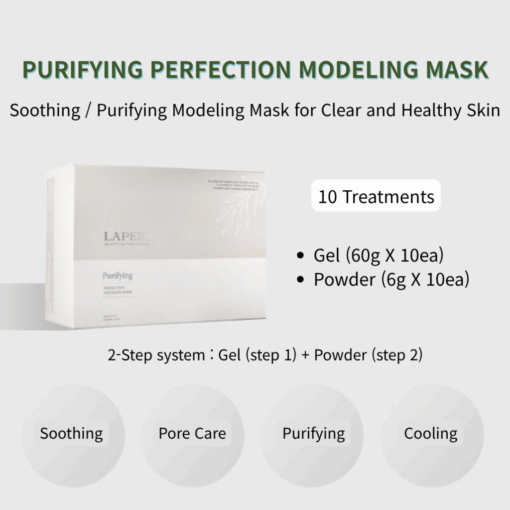 Laperi Purifying Perfection Modeling Mask (Gel 60g + Powder 6g) - Image 2