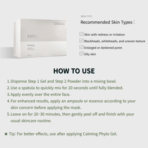 Laperi Purifying Perfection Modeling Mask (Gel 60g + Powder 6g) - Image 5