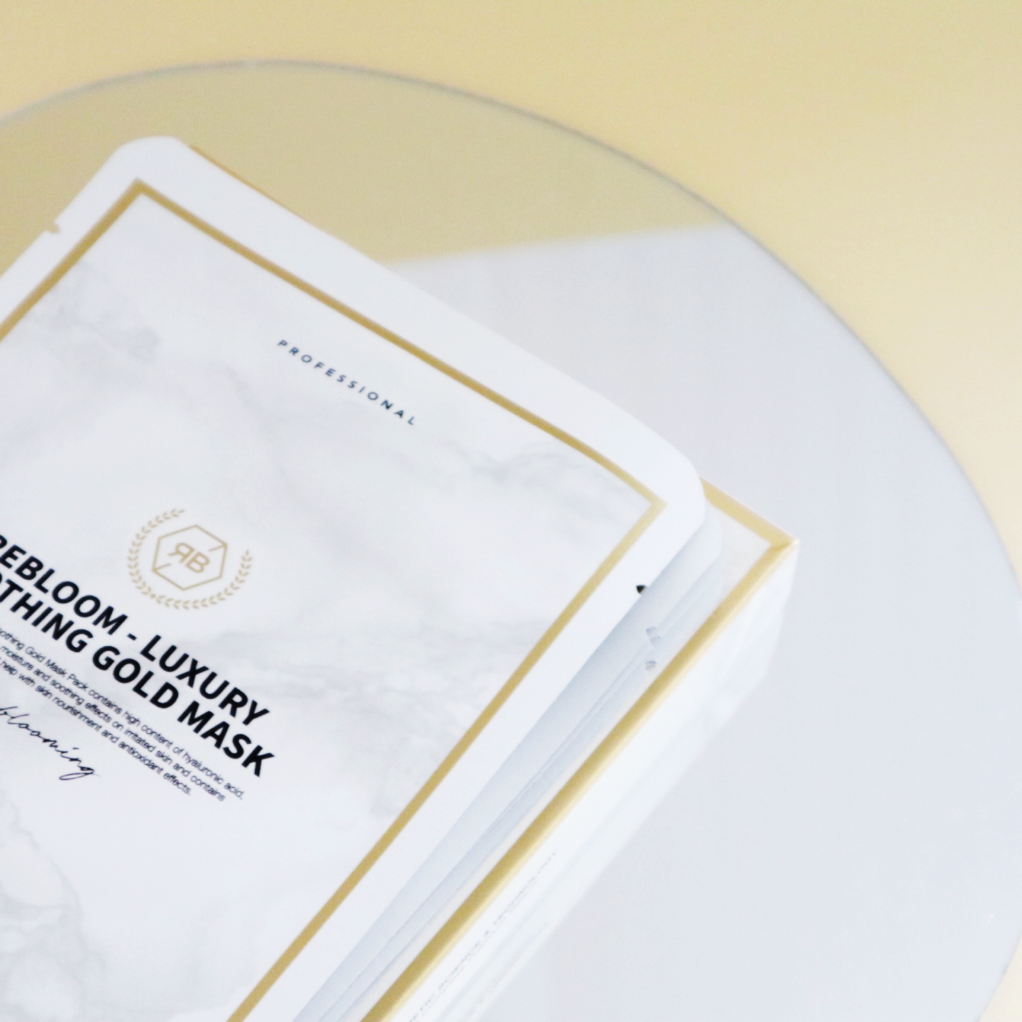 Mindbloom Mask Rebloom Luxury Soothing Gold Mask (25ml*5sheets) - Beauty From Korea