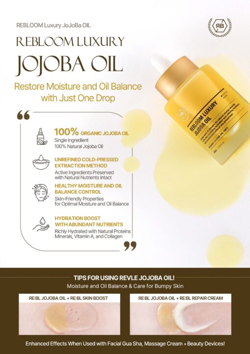 Rebloom Luxury Jojoba Oil (50ml) - Image 3
