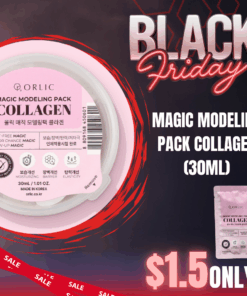 Orlic Magic Modeling Pack (27ml) Collagen (Firming)_Black Friday Korean Skincare Sale Orlic Magic Modeling Pack (27ml) Collagen (Firming) Orlic - Let your skin return to its natural flow HOW TO USE Mix contents and water in a 1:1 ratio (27 g water + 1 pouch product) Features Made with allergen-free natural fragrance — no synthetic scents used Clinically tested for moisturizing, skin barrier reinforcement, elasticity improvement, and low irritation 3 Magical Effects! Dust-Free Magic - Clean and tidy application with no powder scatter. Unlike traditional powder-type modeling packs, this liquid formula ensures a clean and comfortable experience. Color Change Magic - Watch the color transform as you mix.The moment water is added, the pack transforms from a rich base color to a soft, beautiful pastel shade. Glow-Up Magic - A radiant glow from deep within your skin. As you remove the pack, nourishing essential oils help deliver lasting hydration and a luminous glow from within Product Types Orlic Magic Modeling Pack #1 Rice Bran  (27ml) Barrier care and brightening glow skin care Ingredients : Ethylhexyl Palmitate, Propylene Glycol, Sorbitan Oleate, Butylene Glycol, Oryza Sativa Rice Bran, 1,2Hexanediol, Caprylyl Glycol, Vanilla Planifolia Fruit Extract, Cocos Nucifera  Coconut Oil, Prunus Amygdalus Dulcis Sweet Almond Oil, Hippophae Rhamnoides Oil Orlic Magic Modeling Pack #2 Ectoin  (27ml) Calming and Locking hydration Ingredients : Ethylhexyl Palmitate, Propylene Glycol, Sorbitan Oleate, Ectoin, 1,2Hexanediol, Caprylyl Glycol, Pyrus Communis Pear Fruit Extract, Prunus Persica Peach Fruit Extract, Vanilla Planifolia Fruit Extract, Gardenia Florida Fruit Extract, Crataegus Cuneata Fruit/Stem Extract, Guaiazulene Orlic Magic Modeling Pack #3 Collagen (27ml) Firming and Hydration Ingredients : Ethylhexyl Palmitate, Propylene Glycol, Sorbitan Oleate, Soluble Collagen, 1,2 Hexanediol, Caprylyl Glycol, Prunus Amygdalus Dulcis  Sweet Almond Fruit Extract, Gardenia Florida Fruit Extract, Brassica Oleracea Italica Leaf Extract, Carica Papaya Seed Oil, Alkanna Tinctoria Root Extract, Tocopherol