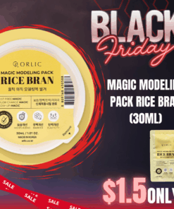 Orlic Magic Modeling Pack (27ml) Rice Bran (brightening)_Black Friday Korean Skincare Sale Orlic Magic Modeling Pack (27ml) Rice Bran (brightening) Orlic - Let your skin return to its natural flow HOW TO USE Mix contents and water in a 1:1 ratio (27 g water + 1 pouch product) Features Made with allergen-free natural fragrance — no synthetic scents used Clinically tested for moisturizing, skin barrier reinforcement, elasticity improvement, and low irritation 3 Magical Effects! Dust-Free Magic - Clean and tidy application with no powder scatter. Unlike traditional powder-type modeling packs, this liquid formula ensures a clean and comfortable experience. Color Change Magic - Watch the color transform as you mix.The moment water is added, the pack transforms from a rich base color to a soft, beautiful pastel shade. Glow-Up Magic - A radiant glow from deep within your skin. As you remove the pack, nourishing essential oils help deliver lasting hydration and a luminous glow from within Product Types Orlic Magic Modeling Pack #1 Rice Bran  (27ml) Barrier care and brightening glow skin care Ingredients : Ethylhexyl Palmitate, Propylene Glycol, Sorbitan Oleate, Butylene Glycol, Oryza Sativa Rice Bran, 1,2Hexanediol, Caprylyl Glycol, Vanilla Planifolia Fruit Extract, Cocos Nucifera  Coconut Oil, Prunus Amygdalus Dulcis Sweet Almond Oil, Hippophae Rhamnoides Oil