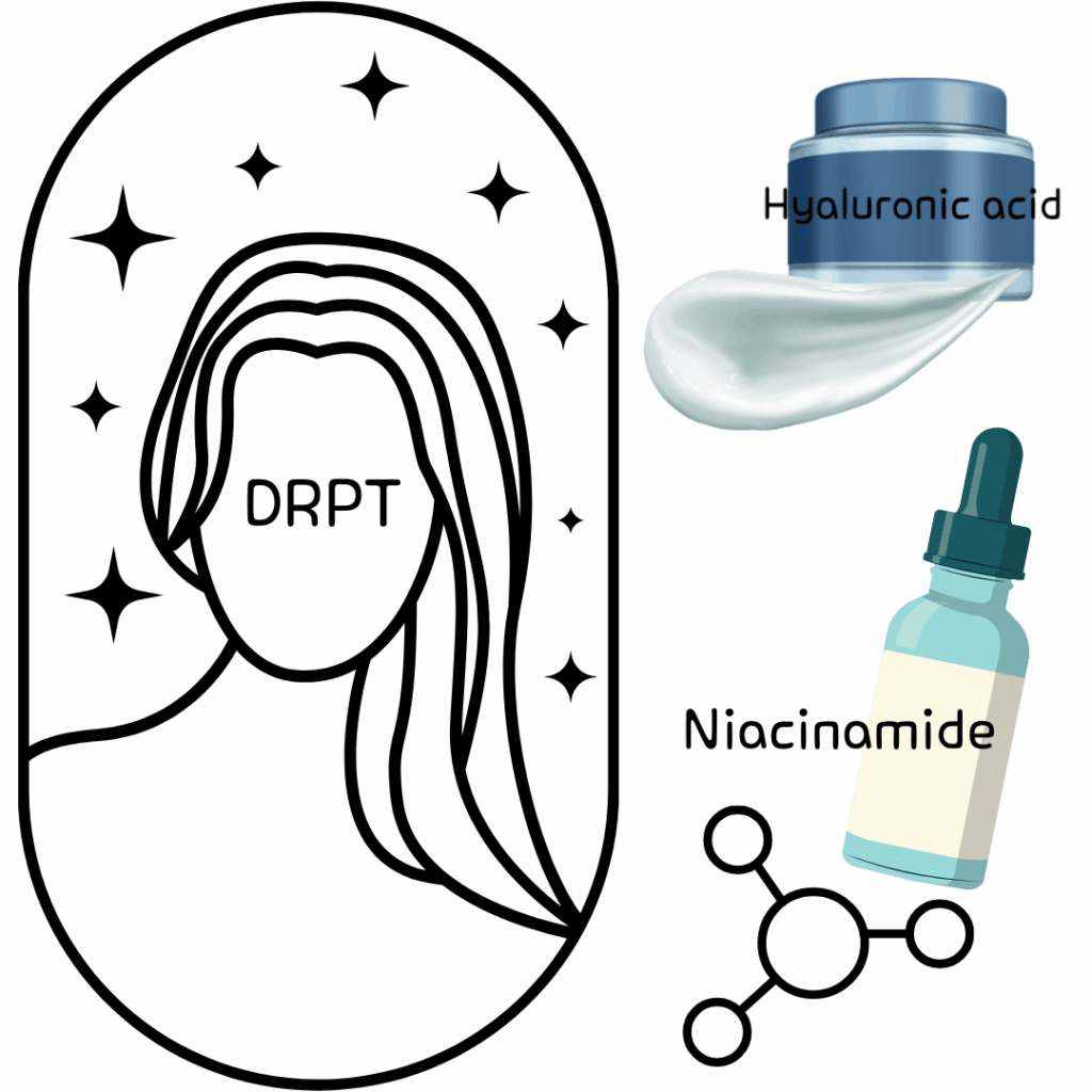 What is your skin type Baumann Skin type - 14. DRPT (Dry, Resistant, Pigmented, Tight) Concerns: Dullness prevention, radiance K-Beauty Keywords: Niacinamide, Hyaluronic Acid Recommended Korean Skincare Routine: Gentle foam/gel cleanser → Brightening serum → Hydrating cream
