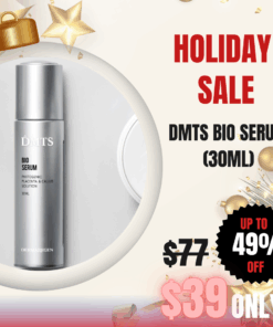 DMTS BIo serum (30ml) The DMTS Bio Skincare Line features key ingredients such as Hydrolyzed Rye Phyto Placenta Extract, Edelweiss Callus Culture Extract, and growth factor peptides. Designed for post-DMTS treatment aftercare and home care, this product line enhances the overall effectiveness of the procedure while promoting rapid skin calming and recovery. DMTS Bio Serum (30ml) Dual functional cosmetics - whitening & wrinkle care Improve skin elasticity and relieves wrinkles and hyper pigmentation. Ingredients: Purified Water, Glycerin, Butylene Glycol, Dipropylene Glycol, 1,2-Hexanediol, Niacinamide, Carbomer, Cholesteryl Isostearate, Allantoin, Sodium Hyaluronate, Polysorbate 20, Artemisia Vulgaris Extract, Centella Asiatica Extract, Hydrolyzed Rye Phyto Placenta Extract, Ulmus Davidiana Root Extract, Glycyrrhiza Glabra (Licorice) Root Extract, Polyquaternium-51, Scutellaria Baicalensis Root Extract, Panax Ginseng Root Extract, Ophiopogon Japonicus Root Extract, Scutellaria Baicalensis Extract, Green Tea Extract, Adenosine, Portulaca Oleracea Extract, Dioscorea Japonica Root Extract, Fragrance, Edelweiss Callus Culture Extract, Propolis Extract, Apricot Kernel Extract, Dioscorea Japonica Root Extract, Matricaria Flower Extract, Cnidium Officinale Root Extract, Houttuynia Cordata Extract, Beta-Glucan, Caprylyl Glycol, Squalane, Phospholipids, Ceramide NP, Edelweiss Callus Glycerin Extract, Panax Ginseng Callus Culture Extract, Phytosterol, Beta-Sitosterol, Tocopherol, Palmitoyl Tripeptide-1, Palmitoyl Tetrapeptide-7, Palmitoyl Hexapeptide-12, Acetyl Hexapeptide-8, Acetyl Octapeptide-3, Acetyl Hexapeptide-22