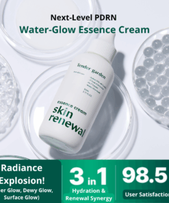 Tender garden Skin Renewal Essence Cream (80ml) Transparently Radiant Pure Glow Skin Clearly Radiant Power Hydro-toxin Skin Hydro-toxin + Hydro Volume + Hydro Coating = 3-in-1 Care The double synergy effect of glutathione and collagen provides triple radiance care with inner glow, aqua glow, and clear glow for bright and vibrant skin. Clinically Proven High-Performance Care Clinical confirmation of immediate moisture improvement felt from just one use. Additionally, verified various skin efficacy benefits including moisture plumping effects and definitive lifting improvement for under-eyes, cheeks, and chin. NEXT-GEN APPLYING “HYDRO-Glow TOX” PHYTO PDRN SKIN THEARAPY LINE Camellia PDRN ; Hydro-toxin Combines high-purity 99% PHYTO PDRN components with 3D moisture technology. 110 Billion Exosomes ; Hydro Plumping Baby Collagen (17 Amino Acids) ; Hydro Coating