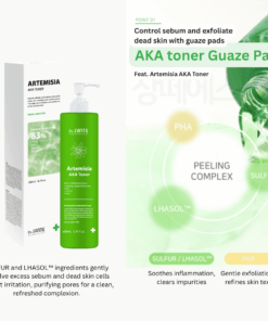 Dr.SANTE AKA Toner Pad - 200 Pads Option 1 . Dr. Sante AKA Toner Pad (200 Pads) Option 2. Dr. Sante AKA Toner Pad (200 Pads) + Dr. Sante Artemisia AKA Toner (200ml) Dr. Sante Vegan Pad for Problematic Skin! Gentle on skin, powerful in delivery — soothes irritation while boosting absorption. VEGAN PAD – Made with an optimal blend of 50% cotton + 50% Tencel, it provides a fresh, non-irritating touch even for sensitive skin.