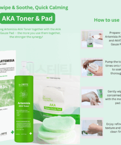 Dr.SANTE AKA Toner Pad - 200 Pads Option 1 . Dr. Sante AKA Toner Pad (200 Pads) Option 2. Dr. Sante AKA Toner Pad (200 Pads) + Dr. Sante Artemisia AKA Toner (200ml) Dr. Sante Vegan Pad for Problematic Skin! Gentle on skin, powerful in delivery — soothes irritation while boosting absorption. VEGAN PAD – Made with an optimal blend of 50% cotton + 50% Tencel, it provides a fresh, non-irritating touch even for sensitive skin.