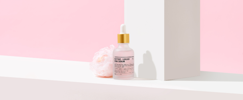 Korean aesthetic skincare Korean skincare rebloom luxury pink peptide