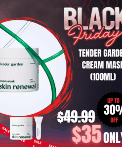 Tender Garden Skin Renewal Cream Mask (100ml) PDRN_Black Friday Korean Skincare Sale Tender garden Skin Renewal Cream Mask (100ml) Pure Water Glow Tox PDRN Cream Mask, Sleeping Pack, Wash off mask The Beginning of True Korean skincare Hydro Glow-tox Care Robust Skin Condition Recovery Hydro-toxin + Hydro Volume + Hydro Coating = 3-in-1 Care High, medium, and ultra-low molecular weight 5-type hyaluronic acid formula for robust moisture charging and skin condition recovery Clinically Proven High-Efficacy Care Instant moisture plumping effects, pore tightening, heat soothing effects, and 8 additional skin clinical test verifications completed NEXT-GEN APPLYING Korean skincare Hydro Glow-tox Care PHYTO PDRN SKIN THEARAPY LINE Camellia PDRN ; Korean skincare Hydro Glow-tox Care Combines high-purity 99% PHYTO PDRN components with 3D moisture technology. This delivers exceptional elasticity-enhancing skin renewal and outstanding well-aging Korean skincare Hydro Glow-tox Care effects. Camellia flowers particularly symbolize winter in Jeju, demonstrating strong vitality by blooming even in the harsh winter cold. Due to their rich components and skin benefits, they are highly popular ingredients in the cosmetics industry. 110 Billion Exosomes ; Hydro Plumping Exosome particles (110 billion) that are 400 times smaller than pores rapidly penetrate the skin, providing firm moisture plumping effects. Exosomes play a role in transporting various bio-derived substances such as signaling molecules, proteins, and hexane to recipient cells. This ingredient is gaining attention in skin beauty and pharmaceutical development. Baby Collagen (17 Amino Acids) ; Hydro Coating Baby collagen that exists only in 1-year-old baby skin provides Hydro coating effects. Natural Moisturizing Factor (NMF) is a substance that naturally exists within the skin to help maintain adequate moisture. While we produce NMF naturally from birth, its distribution is most abundant in baby skin. Tender garden Skin Renewal Cream Mask Ingredients : Water, Glycerin, Butylene Glycol, Caprylyl/Capryl Glucoside, Isoamyl Laurate, Isoamyl Cocoate, Ethylhexyl Palmitate, Camellia Japonica Flower Extract, Glyceryl Stearate, Cetearyl Alcohol, Stearic Acid, Sorbitan Sesquioleate, Polysorbate 60, Polyglyceryl-10 Laurate, Dimethicone, 1,2-Hexanediol, Sodium DNA, Oryza Sativa (Rice) Bran Extract, Sodium Hyaluronate, Hydrolyzed Sodium Hyaluronate, Hydrolyzed Hyaluronic Acid, Sodium Hyaluronate Crosspolymer, Hydrolyzed Sodium Hyaluronate, Hydrolyzed Hyaluronic Acid, Collagen, Serine, Glutamic Acid, Aspartic Acid, Leucine, Arginine, Lysine, Alanine, Tyrosine, Phenylalanine, Threonine, Proline, Valine, Isoleucine, Histidine, Methionine, Cysteine, Citric Acid, Tocopheryl Acetate, Carbomer, Tromethamine, Hydroxyethyl Acrylate/Sodium Acryloyldimethyl Taurate Copolymer, Ethylhexylglycerin, Pentylene Glycol, Disodium EDTA, Adenosine