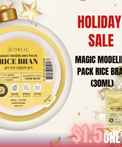 Orlic Magic Modeling Pack (27ml) Rice Bran (brightening) Orlic - Let your skin return to its natural flow HOW TO USE Mix contents and water in a 1:1 ratio (27 g water + 1 pouch product) Features Made with allergen-free natural fragrance — no synthetic scents used Clinically tested for moisturizing, skin barrier reinforcement, elasticity improvement, and low irritation 3 Magical Effects! Dust-Free Magic - Clean and tidy application with no powder scatter. Unlike traditional powder-type modeling packs, this liquid formula ensures a clean and comfortable experience. Color Change Magic - Watch the color transform as you mix.The moment water is added, the pack transforms from a rich base color to a soft, beautiful pastel shade. Glow-Up Magic - A radiant glow from deep within your skin. As you remove the pack, nourishing essential oils help deliver lasting hydration and a luminous glow from within Product Types Orlic Magic Modeling Pack #1 Rice Bran  (27ml) Barrier care and brightening glow skin care Ingredients : Ethylhexyl Palmitate, Propylene Glycol, Sorbitan Oleate, Butylene Glycol, Oryza Sativa Rice Bran, 1,2Hexanediol, Caprylyl Glycol, Vanilla Planifolia Fruit Extract, Cocos Nucifera  Coconut Oil, Prunus Amygdalus Dulcis Sweet Almond Oil, Hippophae Rhamnoides Oil