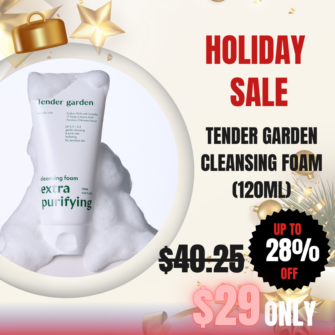 Tender Garden Cleansing Foam Extra Purifying (120ml) Glow skin starts from cleansing! Mild acidic and hydrating PDRN cleansing foam for all skin type Moisturizing Mild Cleansing The Beginning of Hydro-Glowtox Cleansing Moisture Cleansing Without Inner Tightness High-purity Camellia PDRN + 17 types of amino acid moisturizing components draw moisture to maintain clear, moist skin texture even after cleansing. Clinically Proven High-Performance Care Gentle yet powerful cleansing power confirmed through 4 clinical tests (sebum, waste, oil)! Provides 10-layer deep skin moisturizing power. NEXT-GEN APPLYING “Hydro-Glowtox” PHYTO PDRN SKIN THEARAPY LINE Camellia PDRN ; Hydro-Glowtox Combines high-purity 99% PHYTO PDRN components with 3D moisture technology. Baby Collagen (17 Amino Acids) ; Hydro Coating
