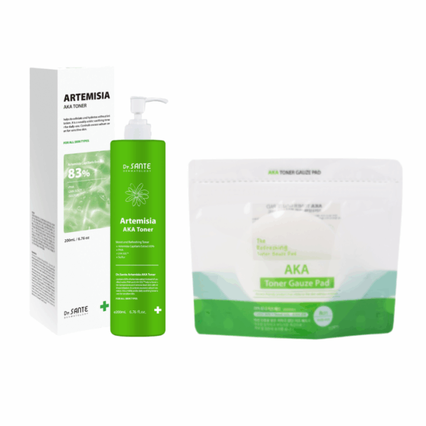 Option 1 . Dr. Sante AKA Toner Pad (200 Pads) | Option 2. Dr. Sante AKA Toner Pad (200 Pads) + Dr. Sante Artemisia AKA Toner (200ml)
