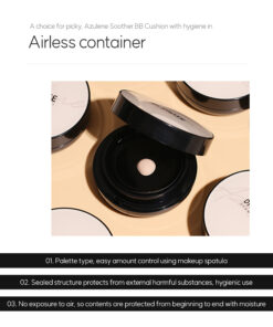 Dr. Sante Azulene Soother BB Airless Cushion (15g) Dr. Sante Azulene Soother BB Cushion (15g) Moisturizing and close-fitting perfect skin fit azulene ingredietn based airless BB cushion Makeup and skincare at the same time! cushion that helps soothe the skin after facial treatment #azulene base #thinlayer cover #healthy skin Dr. Sante Azulene Soother BB Cushion (15g) Dr. SANTE – KOREA NO.1 AESTHETIC BRAND Loved by Korean estheticians and K-beauty customers Beautiful skin starts from here. | You’ll hear the difference in your skin – with Dr. SANTE Dr. Sante Azulene Soother BB Cushion Ingredients : Chamomile Flower Water, Propanediol, Cetyl Ethylhexanoate, Caprylic/Capric Triglyceride, Titanium Dioxide, Butylene Glycol, Ethylhexyl Salicylate, Butyloctyl Salicylate, Phenyl Trimethicone, Cetearyl/PPG-10/1 Dimethicone, Polyglyceryl-6 Polyricinoleate, Ethylhexyl Palmitate, Purified Water, 1,2-Hexanediol, Disteardimonium Hectorite, Diisostearyl Malate, Sorbitan Sesquioleate, Zinc Oxide, Magnesium Sulfate, Beeswax, Ethoxy Diglycol, Panthenol, Lactobacillus Ferment Lysate, Evening Primrose Oil, Fragrance, Rosehip Extract, Mica, HDI/Trimethylol Hexyllactone Crosspolymer, Yellow Iron Oxide, Caprylyl Glycol, Aluminum Hydroxide, Triethoxycaprylylsilane, Tocopheryl Nicotinate, Red Iron Oxide, Ethylhexylglycerin, Methyldiisopropylpropionamide, Linseed Oil, Black Iron Oxide, Disodium EDTA, Sorbitan Laurate, Benzyl Salicylate, Silica, Hydrolyzed Chondrus Crispus/Chondrus Gum, Glycerin, Sodium Hyaluronate, Guaiazulene, Hydroxyethylcellulose, Acetyl Dipeptide-1 Cetyl Ester, Sodium Hyaluronate Crosspolymer, Hydrolyzed Hyaluronic Acid, Hydroxypropyltrimonium Hyaluronate, Ceramide NP, Tetracarboxymethyl Hexanoyl Dipeptide-12, Hyaluronic Acid, Sodium Acetylated Hyaluronate