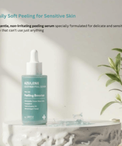 Dr. Sante Azulene Soother Peel Serum (50ml) LHA, PHA + BRUSH Unlike conventional peeling serums that rely on purified water, Dr. Sante Azulene Soother Peel Serum is formulated with 85% chamomile flower water and guaiazulene base, delivering immediate calming benefits while supporting barrier comfort during exfoliation. This gentle yet effective peeling solution combines PHA + LHA exfoliation with a complex of botanical extracts, fermented ingredients, and skin-repair actives—making it ideal for sensitive, reactive, or post-treatment skin. Solution for Sensitive Skin — PHA & LHA Peeling Complex 85% Chamomile Flower Water + Azulene Helps calm redness and irritation Supports sensitive and reactive skin Provides anti-inflammatory and soothing benefits during exfoliation 🧬 PHA (Gluconolactone – 20,000 ppm) Ultra-gentle exfoliation suitable for sensitive skin Improves skin texture and clarity without stinging Helps maintain moisture while exfoliating 🧪 LHA (Capryloyl Salicylic Acid) Lipid-soluble exfoliant that works in harmony with the skin barrier Gently refines pores and removes dead skin cells Less irritating than traditional BHA Dr. Sante Azulene Soother Peel Serum Ingredients : Camomile Extract (85%), Glycerin, Butylene Glycol, Gluconolactone (20,000 ppm), Capryloyl Salicylic Acid, Schisandra Chinensis Fruit Extract, Grape Skin Extract, Lavender Flower Extract, Lemon Extract, Centella Asiatica Extract, Green Tea Extract, Scutellaria Baicalensis Root Extract, Houttuynia Cordata Extract, Tea Tree Leaf Extract, Saccharomyces Ferment Extract, Melaleuca Alternifolia Leaf Extract, Indian Mulberry Leaf Extract, Indian Mulberry Flower Extract, Ivy Gourd Fruit Extract, Jujube Fruit Extract, Aloe Vera Flower Extract, Holarrhena Antidysenterica Leaf Extract, Ulmus Davidiana Root Extract, Portulaca Oleracea Extract, Hamamelis Virginiana Bark Extract, Apple Extract, Persimmon Extract, Guaiacum Officinale Resin Extract, Sodium Hyaluronate, Panthenol, Xanthan Gum, Allantoin, Pentylene Glycol, Decyl Glucoside, Caprylhydroxamic Acid, Polyglyceryl-10 Laurate, Ammonium Acryloyldimethyltaurate/Beheneth-25 Methacrylate Crosspolymer, Hojoba Seed Oil, Cornmint Oil, Lavender Flower Oil, Tea Tree Oil