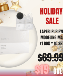 Laperi Gel Modeling Mask (1 box / 10 treatments)_Soothing / Purifying / Firming Laperi the nature inspires aesthetic. It is a high-tech modeling mask that does not dry out. It is excellent for hydrating and soothing skin and delivers active ingredients deep into the skin. The Laperi Perfection Modeling Mask is a high-tech facial pack with a special formulation that does not dry for 72 hours. It is used by mixing high-concentration essence gel and high-quality glucose powder without mixing water. Compared to general modeling, it has a very good sense of moisture and cooling, and has excellent adhesion, effectively delivering active ingredients to the depth of the skin. It is convenient because it can be used without weighing, and it is clean because there is no residue left after removal. Laperi Soothing Perfection Modeling Mask (1box /10ea)  It is a mask that soothes sensitive and dry skin. Borge extract comfortably soothes red and hot skin, and kelp extract moisturizes and smooths the texture of the skin. Laperi Firming Perfection Modeling Mas (1box / 10ea) Firming anti-aging mask that sagging and aged skin or stressed skin. Laperi Purifying Perfection Modeling Mask (1box / 10ea) This Modeling mask soothes oily and purifies pores.