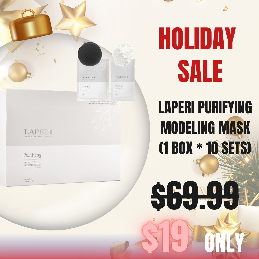Laperi Gel Modeling Mask (1 box / 10 treatments)_Soothing / Purifying / Firming Laperi the nature inspires aesthetic. It is a high-tech modeling mask that does not dry out. It is excellent for hydrating and soothing skin and delivers active ingredients deep into the skin. The Laperi Perfection Modeling Mask is a high-tech facial pack with a special formulation that does not dry for 72 hours. It is used by mixing high-concentration essence gel and high-quality glucose powder without mixing water. Compared to general modeling, it has a very good sense of moisture and cooling, and has excellent adhesion, effectively delivering active ingredients to the depth of the skin. It is convenient because it can be used without weighing, and it is clean because there is no residue left after removal. Laperi Soothing Perfection Modeling Mask (1box /10ea) It is a mask that soothes sensitive and dry skin. Borge extract comfortably soothes red and hot skin, and kelp extract moisturizes and smooths the texture of the skin. Laperi Firming Perfection Modeling Mas (1box / 10ea) Firming anti-aging mask that sagging and aged skin or stressed skin. Laperi Purifying Perfection Modeling Mask (1box / 10ea) This Modeling mask soothes oily and purifies pores.