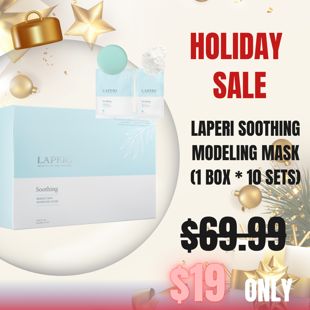 Laperi Gel Modeling Mask (1 box / 10 treatments)_Soothing / Purifying / Firming Laperi the nature inspires aesthetic. It is a high-tech modeling mask that does not dry out. It is excellent for hydrating and soothing skin and delivers active ingredients deep into the skin. The Laperi Perfection Modeling Mask is a high-tech facial pack with a special formulation that does not dry for 72 hours. It is used by mixing high-concentration essence gel and high-quality glucose powder without mixing water. Compared to general modeling, it has a very good sense of moisture and cooling, and has excellent adhesion, effectively delivering active ingredients to the depth of the skin. It is convenient because it can be used without weighing, and it is clean because there is no residue left after removal. Laperi Soothing Perfection Modeling Mask (1box /10ea) It is a mask that soothes sensitive and dry skin. Borge extract comfortably soothes red and hot skin, and kelp extract moisturizes and smooths the texture of the skin. Laperi Firming Perfection Modeling Mas (1box / 10ea) Firming anti-aging mask that sagging and aged skin or stressed skin. Laperi Purifying Perfection Modeling Mask (1box / 10ea) This Modeling mask soothes oily and purifies pores.