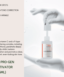 New year skincare resolution - brightening skincare Formulated with tranexamic acid, niacinamide, and vitamin C, this advanced skincare set is designed to help address melanin-related concerns while enhancing overall skin brightness and clarity. These powerful brightening ingredients work together to promote a more even-looking skin tone and a naturally radiant complexion. Enriched with tea tree–derived ingredients, the formula helps calm stressed or sensitive skin while delivering essential hydration. The soothing properties support skin balance and comfort, making it suitable for skin prone to irritation while still benefiting from intensive brightening care. By combining tone-correcting, soothing, and hydrating benefits in one complete routine, this all-in-one system simplifies daily skincare while delivering visible results—clearer, brighter, and healthier-looking skin with continued use. What’s Included: Laperi Moisture Fairy Toner (130ml) + Bubble Toner Bottle (30ml) – A lightweight, moisture-rich toner that hydrates and refreshes the skin, while the bubble bottle enhances absorption and helps prep the skin for active treatments. Beldora V9 Pro-Gen Ampoule (50ml) – A concentrated ampoule formulated to support brightening, skin vitality, and improved texture. Beldora V9 Pro-Gen Activator (35ml) – A targeted activator that helps boost the effectiveness of the ampoule, supporting a more luminous and even-looking complexion.