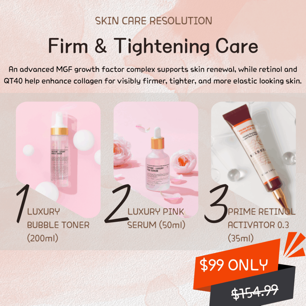 New year skincare resolution - Firm & Tightening