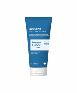 Dr. Sante Azulene Soother Cream (50g) Suitable Skin Types All skin types Sensitive skin Dry skin Key Ingredients Chamomile Flower Water Guaiazulene Glasswort (Salicornia Herbacea) Extract 11 Types of Hyaluronic Acid Centella Asiatica Extract Lotus Root Extract Dr. Sante Azulene Soother Cream Ingredients : Camellia Water (76%), Glycerin, Isopropyl Myristate, Betaine, 1,2-Hexanediol, Butylene Glycol, Dimethicone, Pentaerythrityl Tetraisostearate, Hydrogenated Polydecene, Sorbitan Olivate, Sodium Hyaluronate Crosspolymer, Sodium Acetylated Hyaluronate, Hydrolyzed Sodium Hyaluronate, Hydroxypropyltrimonium Hyaluronate, Hydrolyzed Hyaluronic Acid, Hyaluronic Acid, Potassium Hyaluronate, Hydrolyzed Glycosaminoglycans, Guaiazulene (1,000 ppm), Dipotassium Glycyrrhizate, Centella Asiatica Extract, Houttuynia Cordata Extract, Bifida Ferment Lysate, Saccharomyces Ferment Filtrate, Rosa Centifolia Flower Extract, Asiatic Pennywort Extract, Portulaca Oleracea Extract, Allantoin, Squalane, Trehalose, Trideceth-12, Dimethicone/Vinyl Dimethicone Crosspolymer, C12-13 Alkyl Lactate, Niacinamide, Adenosine, Polysorbate 60, Caprylic/Capric Triglyceride, Tocopheryl Acetate, Tromethamine, Acrylates/C10-30 Alkyl Acrylate Crosspolymer, Carbomer, Ethylhexylglycerin, Fragrance, Disodium EDTA, C12-13 Pareth-3.
