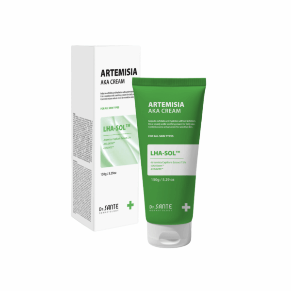 AKA Series Cream Dr.Sante Artemisia AKA Cream For skin with visible redness / DESCRIPTION / Ceramide Beads + Vitamin E Moisturizing & Trouble Care A hydrating, soft-textured soothing cream for pore care Pore Refining & Trouble Soothing | Oil–Moisture Balance | Deep Hydration Dr. Sante Artemisia AKA Cream Ingredients: Artemisia Capillaris Extract (72%), 1,2-Hexanediol, Butylene Glycol, Glycerin, Linum Usitatissimum (Linseed) Seed Extract, Salvia Hispanica Seed Extract, Chondrus Crispus Extract, Gluconolactone, Dioscorea Japonica Root Extract, Hibiscus Abelmoschus Extract, Capryloyl Salicylic Acid, Polyglyceryl-10 Laurate, Pentylene Glycol, Water, Mannitol, Zea Mays (Corn) Starch, Microcrystalline Cellulose, Ceramide NP, Hydrogenated Lecithin, Titanium Dioxide, Chromium Hydroxide Green, Tocopheryl Acetate, Chromium Oxide Greens, Lavandula Angustifolia (Lavender) Extract, Melaleuca Alternifolia (Tea Tree) Leaf Extract, Salix Alba (Willow) Bark Extract, Pyrus Malus (Apple) Fruit Extract, Camellia Sinensis Leaf Extract, Allantoin, Sulfur, Melia Azadirachta Flower Extract, Carbomer, Polyisobutene, Polysorbate 20, Sorbitan Isostearate, Butylene Glycol Dicaprylate/Dicaprate, Squalane, Methyl Trimethicone, Dimethicone/Vinyl Dimethicone Crosspolymer, Cetearyl Alcohol, Polyglyceryl-3 Methylglucose Distearate, Palmitic Acid, Stearic Acid, Myristic Acid, Oleic Acid, Arachidic Acid, Arginine, Melia Azadirachta Leaf Extract, Coccinia Indica Fruit Extract, Amber Powder, Solanum Melongena (Eggplant) Fruit Extract, Ocimum Sanctum Leaf Extract, Curcuma Longa (Turmeric) Root Extract, Corallina Officinalis Extract, Moringa Oleifera Seed Oil, Citrus Aurantium Amara (Bitter Orange) Flower Oil, Caprylyl Glycol, Ethylhexylglycerin