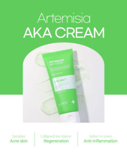 AKA Series Cream Dr.Sante Artemisia AKA Cream For skin with visible redness / DESCRIPTION / Ceramide Beads + Vitamin E Moisturizing & Trouble Care A hydrating, soft-textured soothing cream for pore care Pore Refining & Trouble Soothing | Oil–Moisture Balance | Deep Hydration Dr. Sante Artemisia AKA Cream Ingredients: Artemisia Capillaris Extract (72%), 1,2-Hexanediol, Butylene Glycol, Glycerin, Linum Usitatissimum (Linseed) Seed Extract, Salvia Hispanica Seed Extract, Chondrus Crispus Extract, Gluconolactone, Dioscorea Japonica Root Extract, Hibiscus Abelmoschus Extract, Capryloyl Salicylic Acid, Polyglyceryl-10 Laurate, Pentylene Glycol, Water, Mannitol, Zea Mays (Corn) Starch, Microcrystalline Cellulose, Ceramide NP, Hydrogenated Lecithin, Titanium Dioxide, Chromium Hydroxide Green, Tocopheryl Acetate, Chromium Oxide Greens, Lavandula Angustifolia (Lavender) Extract, Melaleuca Alternifolia (Tea Tree) Leaf Extract, Salix Alba (Willow) Bark Extract, Pyrus Malus (Apple) Fruit Extract, Camellia Sinensis Leaf Extract, Allantoin, Sulfur, Melia Azadirachta Flower Extract, Carbomer, Polyisobutene, Polysorbate 20, Sorbitan Isostearate, Butylene Glycol Dicaprylate/Dicaprate, Squalane, Methyl Trimethicone, Dimethicone/Vinyl Dimethicone Crosspolymer, Cetearyl Alcohol, Polyglyceryl-3 Methylglucose Distearate, Palmitic Acid, Stearic Acid, Myristic Acid, Oleic Acid, Arachidic Acid, Arginine, Melia Azadirachta Leaf Extract, Coccinia Indica Fruit Extract, Amber Powder, Solanum Melongena (Eggplant) Fruit Extract, Ocimum Sanctum Leaf Extract, Curcuma Longa (Turmeric) Root Extract, Corallina Officinalis Extract, Moringa Oleifera Seed Oil, Citrus Aurantium Amara (Bitter Orange) Flower Oil, Caprylyl Glycol, Ethylhexylglycerin