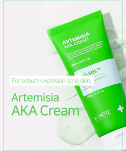 AKA Series Cream Dr.Sante Artemisia AKA Cream  For skin with visible redness / DESCRIPTION / Ceramide Beads + Vitamin E Moisturizing & Trouble Care A hydrating, soft-textured soothing cream for pore care Pore Refining & Trouble Soothing | Oil–Moisture Balance | Deep Hydration Dr. Sante Artemisia AKA Cream Ingredients: Artemisia Capillaris Extract (72%), 1,2-Hexanediol, Butylene Glycol, Glycerin, Linum Usitatissimum (Linseed) Seed Extract, Salvia Hispanica Seed Extract, Chondrus Crispus Extract, Gluconolactone, Dioscorea Japonica Root Extract, Hibiscus Abelmoschus Extract, Capryloyl Salicylic Acid, Polyglyceryl-10 Laurate, Pentylene Glycol, Water, Mannitol, Zea Mays (Corn) Starch, Microcrystalline Cellulose, Ceramide NP, Hydrogenated Lecithin, Titanium Dioxide, Chromium Hydroxide Green, Tocopheryl Acetate, Chromium Oxide Greens, Lavandula Angustifolia (Lavender) Extract, Melaleuca Alternifolia (Tea Tree) Leaf Extract, Salix Alba (Willow) Bark Extract, Pyrus Malus (Apple) Fruit Extract, Camellia Sinensis Leaf Extract, Allantoin, Sulfur, Melia Azadirachta Flower Extract, Carbomer, Polyisobutene, Polysorbate 20, Sorbitan Isostearate, Butylene Glycol Dicaprylate/Dicaprate, Squalane, Methyl Trimethicone, Dimethicone/Vinyl Dimethicone Crosspolymer, Cetearyl Alcohol, Polyglyceryl-3 Methylglucose Distearate, Palmitic Acid, Stearic Acid, Myristic Acid, Oleic Acid, Arachidic Acid, Arginine, Melia Azadirachta Leaf Extract, Coccinia Indica Fruit Extract, Amber Powder, Solanum Melongena (Eggplant) Fruit Extract, Ocimum Sanctum Leaf Extract, Curcuma Longa (Turmeric) Root Extract, Corallina Officinalis Extract, Moringa Oleifera Seed Oil, Citrus Aurantium Amara (Bitter Orange) Flower Oil, Caprylyl Glycol, Ethylhexylglycerin