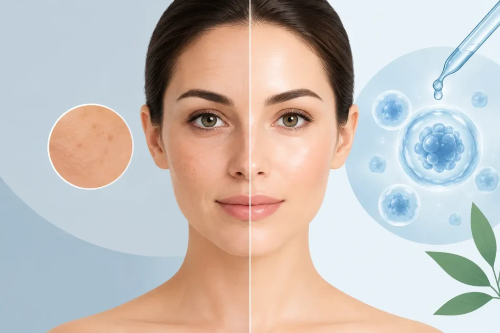 Exosome Skincare Before and After Results